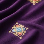 پارچه ابروبادی خامه دوزی